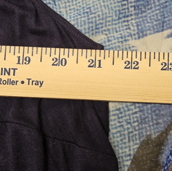 🌺 I.N. Studio Woman Multi-Color Blue Black Flowy Tank Lining Blouse Size 1X - Picture 12 of 13